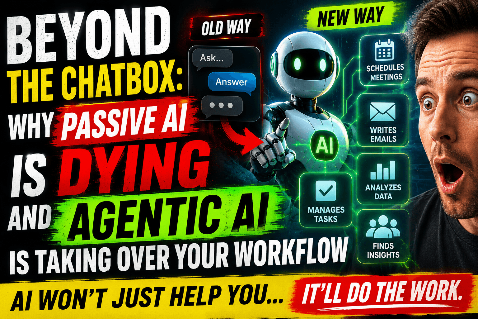 You are currently viewing Beyond the Chatbox: Why Passive AI is Dying and “Agentic AI” is Taking Over Your Workflow