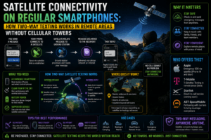 Read more about the article Satellite Connectivity on Regular Smartphones: How Two-Way Texting Works in Remote Areas Without Cellular Towers